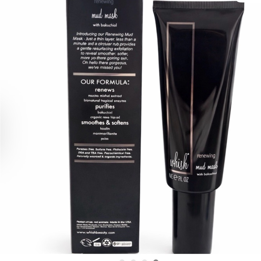 whish Black & Rose Gold Renewing Mud Mask